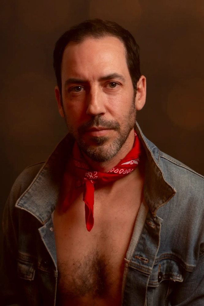 Studio portrait, denim, photograph by Patrick Hoban
